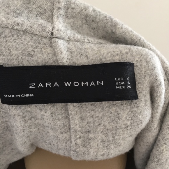 💜  Zara Waterfall Coat handmade heather gray - Picture 8 of 8